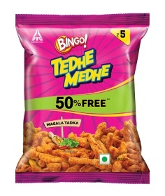 Bingo Tedhe Medhe Mashala Tadka Rs. 5 | Pack of 12